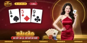 Bài Cào Xocdia88 với ba lá bài tây được cộng điểm trên bàn