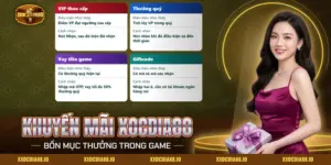 Khuyến mãi Xocdia88 gồm VIP, thưởng quý, Vay tiền game và Giftcode